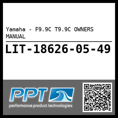 Yamaha - F9.9C T9.9C OWNERS MANUAL