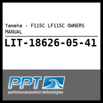 Yamaha - F115C LF115C OWNERS MANUAL Yamaha - F115C LF115C OWNERS MANUAL
