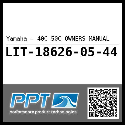 Yamaha - 40C 50C OWNERS MANUAL