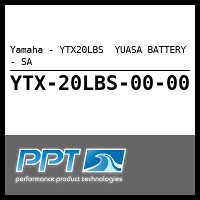 Yamaha - YTX20LBS  YUASA BATTERY - SA