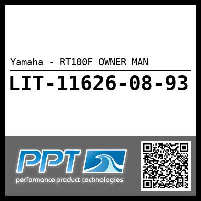 Yamaha - RT100F OWNER MAN