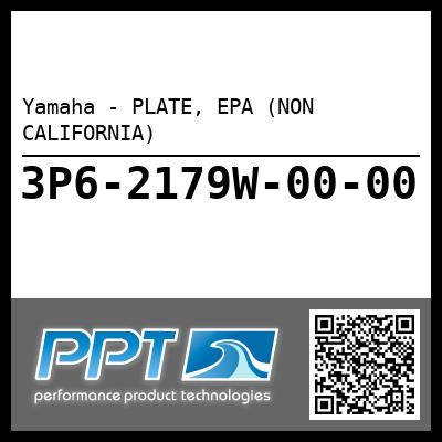 Yamaha - PLATE, EPA (NON CALIFORNIA)