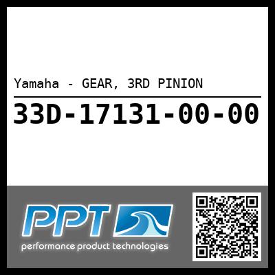Yamaha - GEAR, 3RD PINION