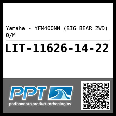 Yamaha - YFM400NN (BIG BEAR 2WD) O/M