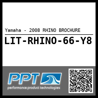 Yamaha - 2008 RHINO BROCHURE
