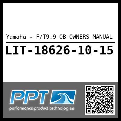Yamaha - F/T9.9 OB OWNERS MANUAL