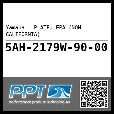 Yamaha - PLATE, EPA (NON CALIFORNIA)