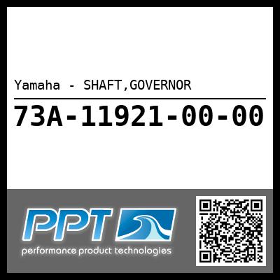 Yamaha - SHAFT,GOVERNOR