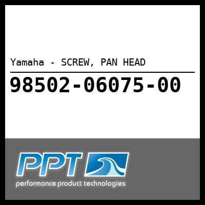 Yamaha - SCREW, PAN HEAD Yamaha - SCREW, PAN HEAD