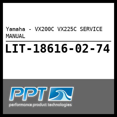 Yamaha - VX200C VX225C SERVICE MANUAL Yamaha - VX200C VX225C SERVICE MANUAL