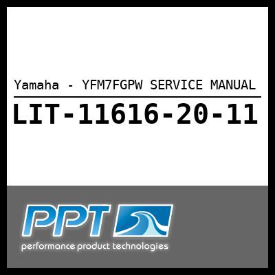 Yamaha - YFM7FGPW SERVICE MANUAL Yamaha - YFM7FGPW SERVICE MANUAL