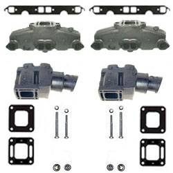 Mercruiser 5.0L/5.7L/6.2L Cast Iron Exhaust Manifold & Riser Kit - Click Here to See Product Details