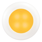 4 LED ROUND AMB/WHT BEZ 12V - Click Here to See Product Details