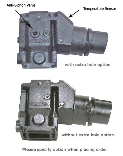 Riser, Volvo V6 & Small V8, 1994 & up, Electrodeposition Coated Cast Iron