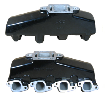 Internally & Externally Coated Mercruiser Big V8 Aluminum Exhaust Manifold