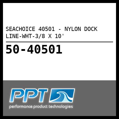 SEACHOICE 40501 - NYLON DOCK LINE-WHT-3/8 X 10' - Click Here to See Product Details