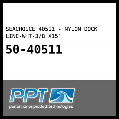 SEACHOICE 40511 - NYLON DOCK LINE-WHT-3/8 X15' - Click Here to See Product Details