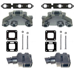 Mercruiser 4.3L V6 Cast Iron Exhaust Manifold & Riser Kit - Click Here to See Product Details