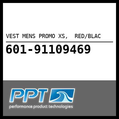 VEST MENS PROMO XS,  RED/BLAC - Click Here to See Product Details