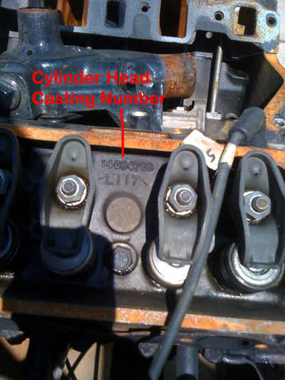 gm vortec engine casting numbers